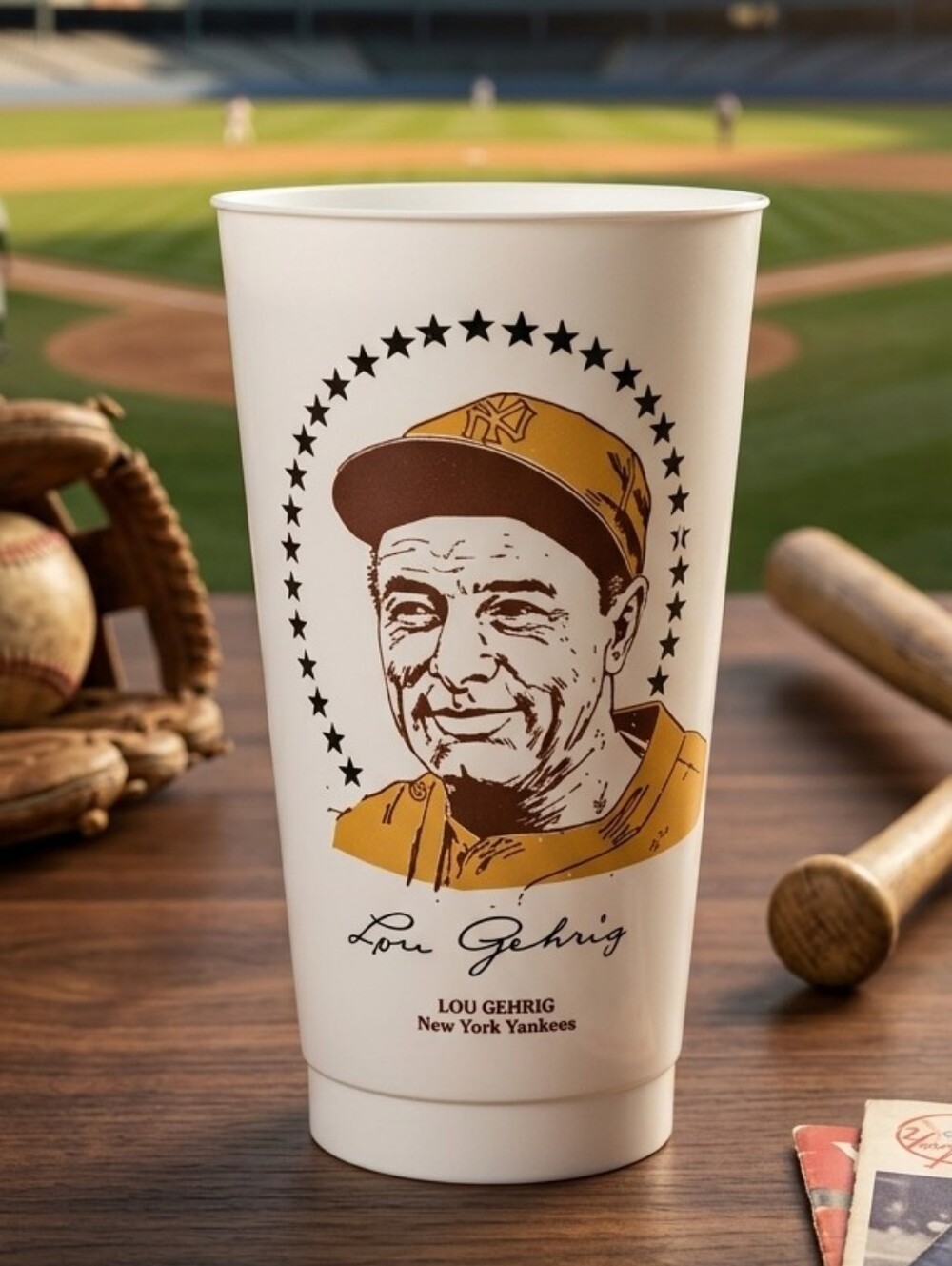 7-Eleven Slurpee cup Baseball Hall of Fame Lou Gehrig NrMINT+ or better